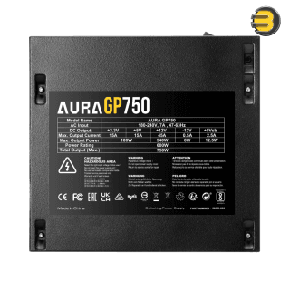 AURA GP750 750 Вт Компьютерный Блок Питания – Стабильное и Эффективное Решение для Мощных Игровых Компьютеров и Высокой Производительности